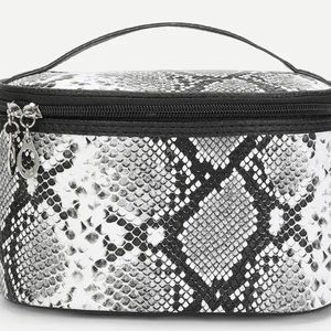 Snake Print Make Up Bag